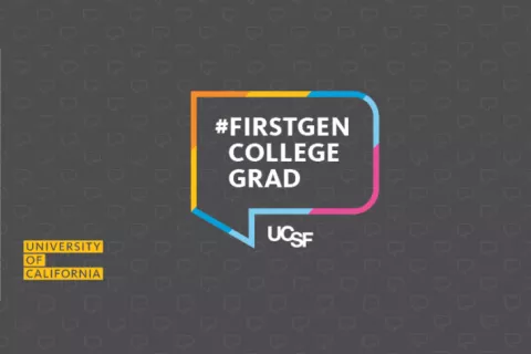 '#First-Gen College Grad UCSF' logo